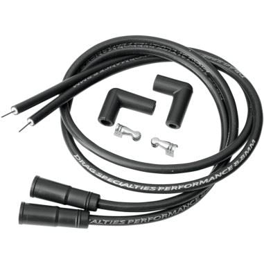 Detail: Chevy Parts » Spark Plug Wires - Vintage. 7mm, 90 Degree Boots.  Universal, Black Clo